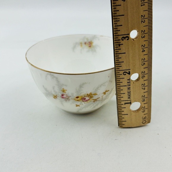 Limoges Elite 6 Cup & Saucer Set Lot Pink Yellow Floral Spray Gold Rim J.Mc.D&S - Picture 14 of 14